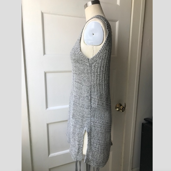 Anthropologie Sparrow Mix Stitch Sweater Tank Grey - Picture 3 of 7